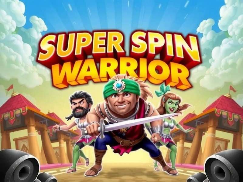 Super Spin Warrior Official Cover Art Super Spin Warrior game cover featuring Indian warrior characters in action