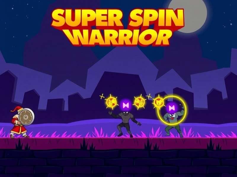 Super Spin Warrior Gameplay in Action Super Spin Warrior gameplay screenshot showing a warrior spinning to attack enemies